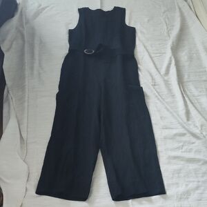 LOFT Black Sleeveless Jumpsuit